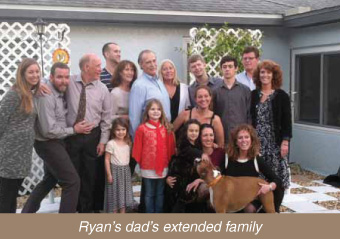 Ryan’s dad’s extended family